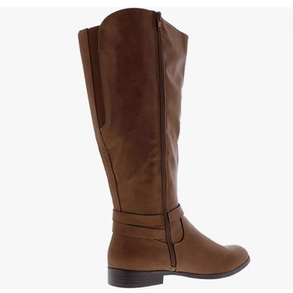 New! Style & Co Kindell Tall Riding Bourbon Brown Boots Size 6.5 - Picture 2 of 11